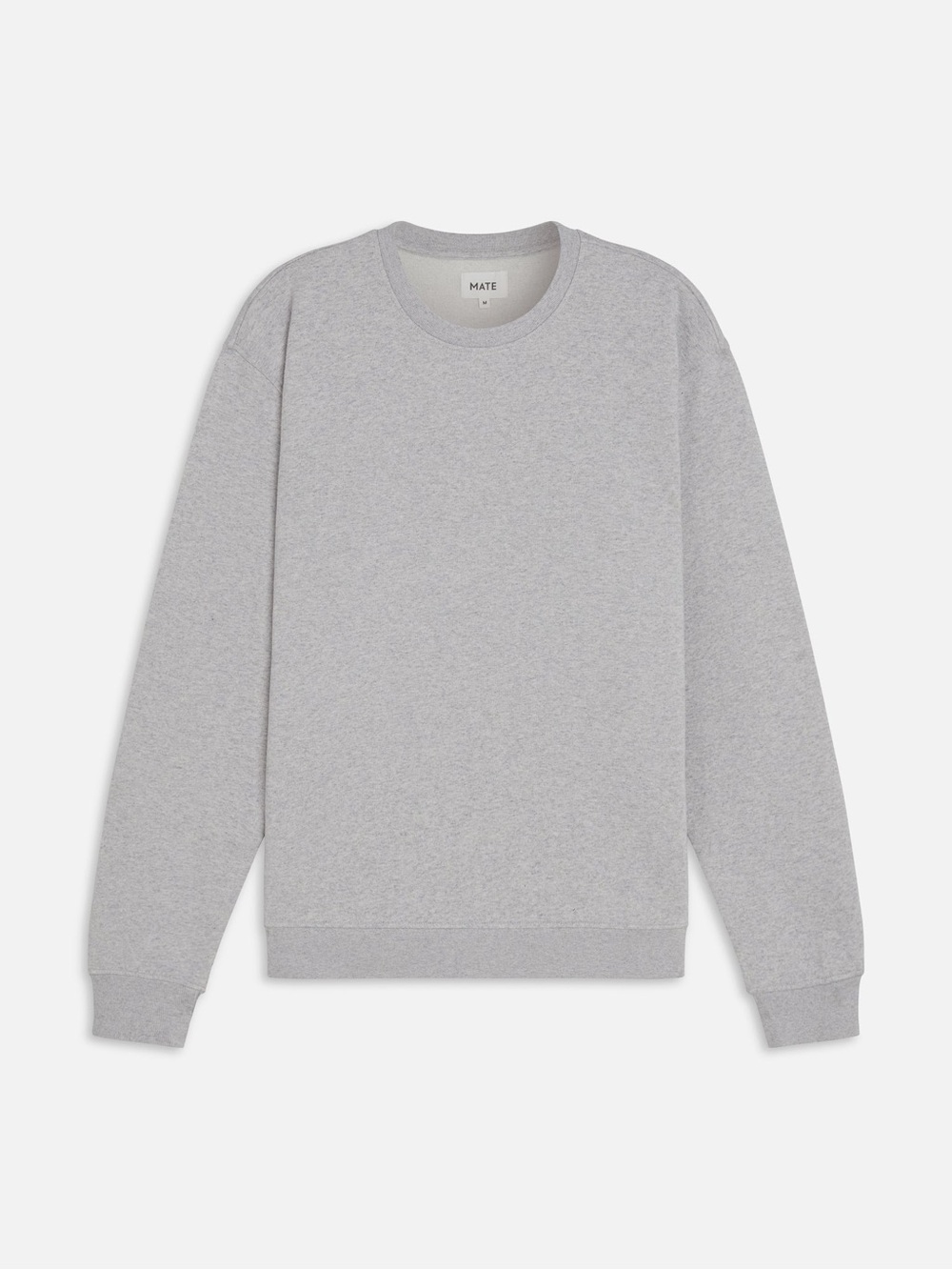 Mate Organic Cotton Men's Crewneck Sweatshirt - Light Gray